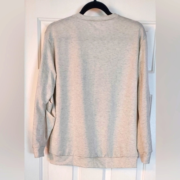 Nwt - Promesa Brand Women's Lightweight Sweatshirt "Take It Easy" Oatmeal Color - Picture 3 of 3